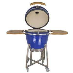 KIMSTONE <strong>Gas</strong> Grill Bbq Outdoor Komado Grill Ceramic Kamado Bbq 21 Inch Steel <strong>Coal</strong> Wooden Tea Trolley Kitchen Garden Trolley Tv - Product Image 1