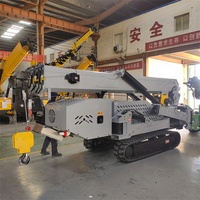 Grue araignée électrique/diesel Sipaite 10 tonnes avec système hydraulique, commande à distance, hauteur de levage 21 m et portée 19 m
