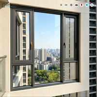 Ventanas Corredizas de Aluminio con Doble Acristalamiento, Diseño Moderno Personalizado para Hoteles y Villas, Apertura Horizontal con Malla Protectora