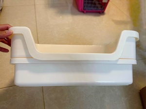 Grande litière pour lapins, chinchillas, furets, galesaurs, hérissons et petits animaux – Toilette d'angle en plastique durable - Product Image 3