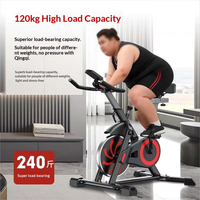 Vélo de spinning magnétique silencieux en acier inoxydable, capacité maximale 120 kg, écran LCD, équipement de fitness pour la maison, écologique