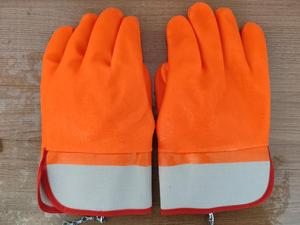 Gants de travail de sécurité imperméables en PVC enduit pour la construction et l'industrie, sans latex et sans silicone - Product Image 5