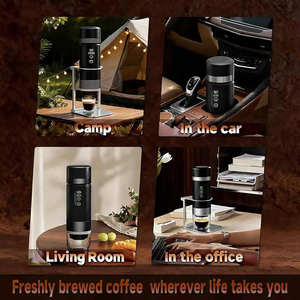 New Arrival 20 Bar Portable Mini Espresso Maker 3 in 1 LED Display Brew System 20 Bar Portable <b>Coffee</b> Maker With Travel Bag - Product Image 6