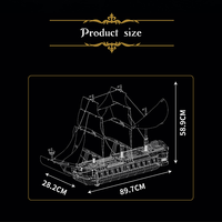 MOULD KING-Blocs de construction modèle de destructeur d'étoiles impérial 13192 briques bateau pirate, jouet bateau, ensemble de blocs de construction