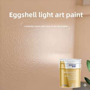 Peinture décorative murale mercerisée, lavable, résistante au frottement, couleur coquille d'œuf, effet artistique - Product Image 1
