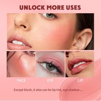 Meilleure vente Blush de maquillage pigmenté rose végétalien sur fard à joues liquide de marque privée de maquillage longue durée