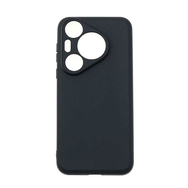 Manufacturer Wholesale Matte TPU Cases Soft Frosted Back Cover Silicone Mobile Phone Case for Huawei P70 Pro Pura 70 Pro Black