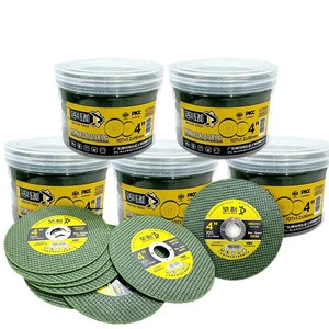 Discos de fibra Biotlee Tools 4 en 1, 107 mm, grano 100, verde, para metal, acero inoxidable, disco de pulido para amoladora angular. - Product Image 5