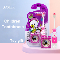Cepillo de dientes de cerdas suaves de protección cálida para niños, cepillo de dientes pequeño Manual colorido para el hogar de alta densidad para niños