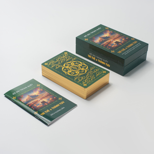 Baraja de Cartas del Tarot de Fantasía en Caja Doble con Acabado Brillante, Esquinas Redondeadas, Material de Cartón, Cartas Transparentes, Ecológicas - Product Image 2