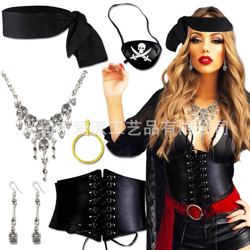 Conjunto Pirata Negro