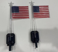 Luces Solares para Jardín con Diseño de Bandera Americana, Lámpara Decorativa para Exteriores, Resistente al Agua, LED, para el Día de la Independencia