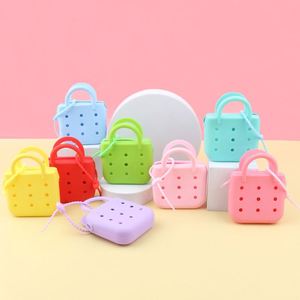 Children's Jelly Silicone Bag Colorful DIY square <b>Coin</b> <b>Purse</b> School Tour Beach Bag - Product Image 4