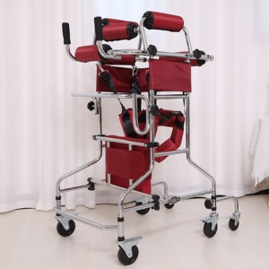 Déambulateur de haute qualité et durable pour adultes et personnes âgées handicapées avec roulettes, aide à la marche et à la position debout assistée - Product Image 3