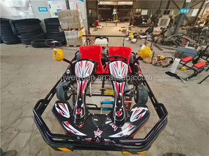 Kart de course professionnel à double poste à châssis robuste, à essence, pour piste, équipement de <span class=keywords><strong>karting</strong></span> commercial extérieur - Product Image 3