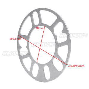2 espaciadores universales de aleación de aluminio de 3/5/8/10 mm para ruedas de 4/5 pernos 4x100 4x114.3 5x100 5x108 5x114.3 5x120 - Product Image 2