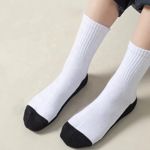Meias de Algodão Brancas com Sola Preta para Crianças, Meninas, Meninos, Jovens, Estudantes, Escolares, Fabricantes de Meias Infantis - Product Image 2