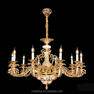 Laiton doré <span class=keywords><strong>Style</strong></span> classique pour l'intérieur, <span class=keywords><strong>lustre</strong></span> avec pendentifs, Vintage, 30 pièces - Product Image 1