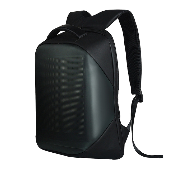 App Control Smart LED Backpack LOY Programmable DIY School Bag Screen Lighting Waterproof Plastic New Condition for Outdoor Use