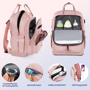 Mochila Pañalera de Viaje Cómoda y Multifuncional, Impermeable, de Poliéster, para Mamás en Movimiento, Muestra Gratis - Product Image 2