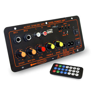 Scheda amplificatore <span class=keywords><strong>Audio</strong></span> D100 100W accessorio <span class=keywords><strong>Video</strong></span> portatile per Home Theater supporta doppio microfono Mono Stereo per altoparlanti 4Ohm - Product Image 1