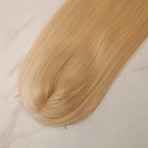 <span class=keywords><strong>Prothèse</strong></span> <span class=keywords><strong>capillaire</strong></span> hybride antidérapante de 16 pouces à densité moyenne, avec dessus en soie et base en PU, à clips à l'arrière, pour l'<span class=keywords><strong>alopécie</strong></span> - Product Image 2