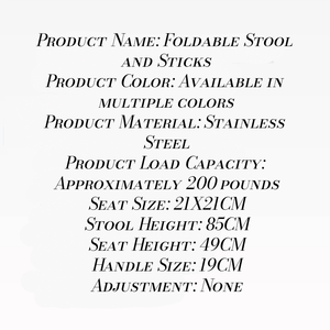 Cane de Apoio Ajustável em Altura, Bastão de Caminhada em Aço Inoxidável para Idosos, Equipamento de Reabilitação Estável - Product Image 3