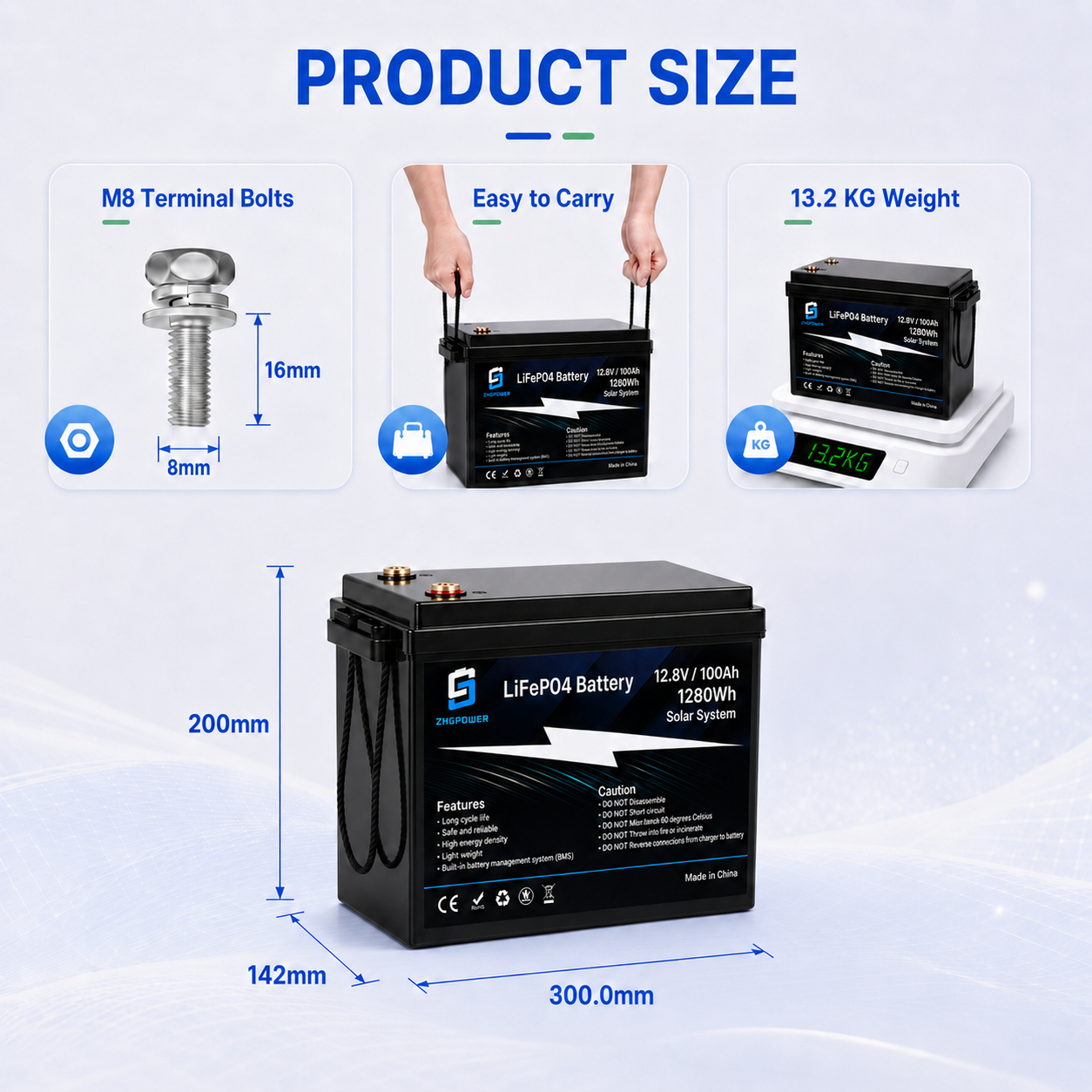 12v 100ah LiFePo4 Battery 1kWh 2kWh 4p4s 24V 100ah 200ah 300ah 400ah Lifepo4 Energy Storage Battery for Home Solar System · image 3