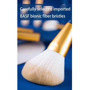 Bán Buôn Vegan Trang Điểm Bàn Chải Thiết Lập Cho Bóng Mắt Chuyên Nghiệp Trang Điểm Công Cụ Tùy Chỉnh Nhãn Hiệu Riêng Màu Xanh 12Pcs Trang Điểm Bàn Chải Thiết Lập - Product Image 5