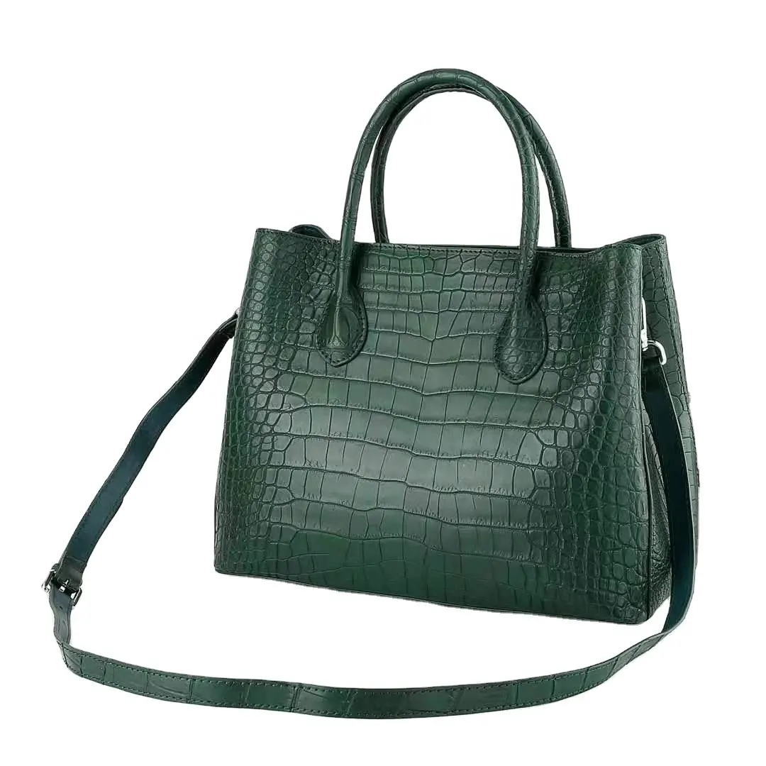 ladies bag 2021 Classic high quality lady genuine crocodile leather skin handbag women handbags crocodile skin