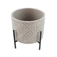 Pot de ciment créatif de haute qualité peinture colorée planteur d'hôtel Pot de fleur créatif pour décor de balcon de jardin