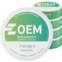 OEM Özel Paketleme Özel Etiketli Kafein Enerji Nootropik Poşetleri Metal Focus Antrenman Öncesi Poşetleri Spor Beslenmesi için