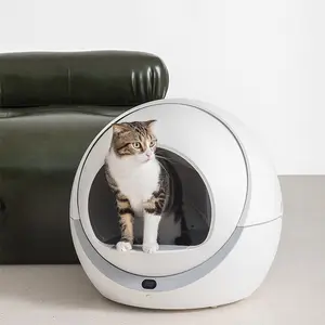 2024 приложение с управлением Wi-Fi Интеллектуальный самоочищающийся унитаз для больших домашних кошек полностью закрытый умный кошачий лоток автоматический