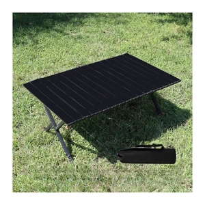 Có thể gập lại cắm trại dã ngoại bảng ngoài trời Vườn Bảng di động thép carbon rollable bàn ăn - Product Image 5
