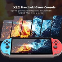 Consola de Videojuegos Retro Portátil X12 con 10000 Juegos, Pantalla de 5.1 Pulgadas, Lector de Libros Electrónicos y MP5, Regalo de Cumpleaños para Adultos y Niños