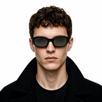 Lunettes de soleil enveloppantes sportives des années 90, monture en acétate premium, profil fin tendance, diverses teintes, accessoires pour la vue, pour commande en gros