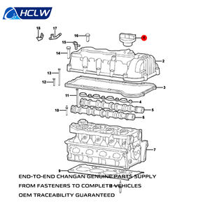 OEM Originele HCLW Rubber Kleppendeksel Pakkingset voor Changan Eado 2012-2017 OE H15001-0300 <span class=keywords><strong>3</strong></span> Maanden Garantie - Product Image 2