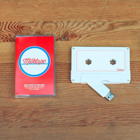 Nouveau produit promotionnel : Clé USB 2.0 en forme de cassette audio en plastique (8 Go, 16 Go) avec fonction enregistreur vocal et mémoire USB