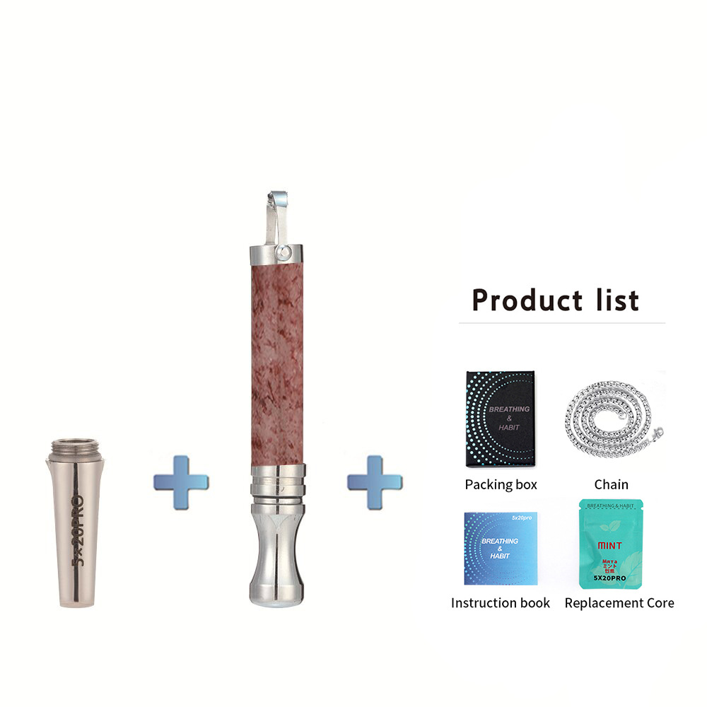 Respiratore a bocca piatta + rotonda in cristallo fragola