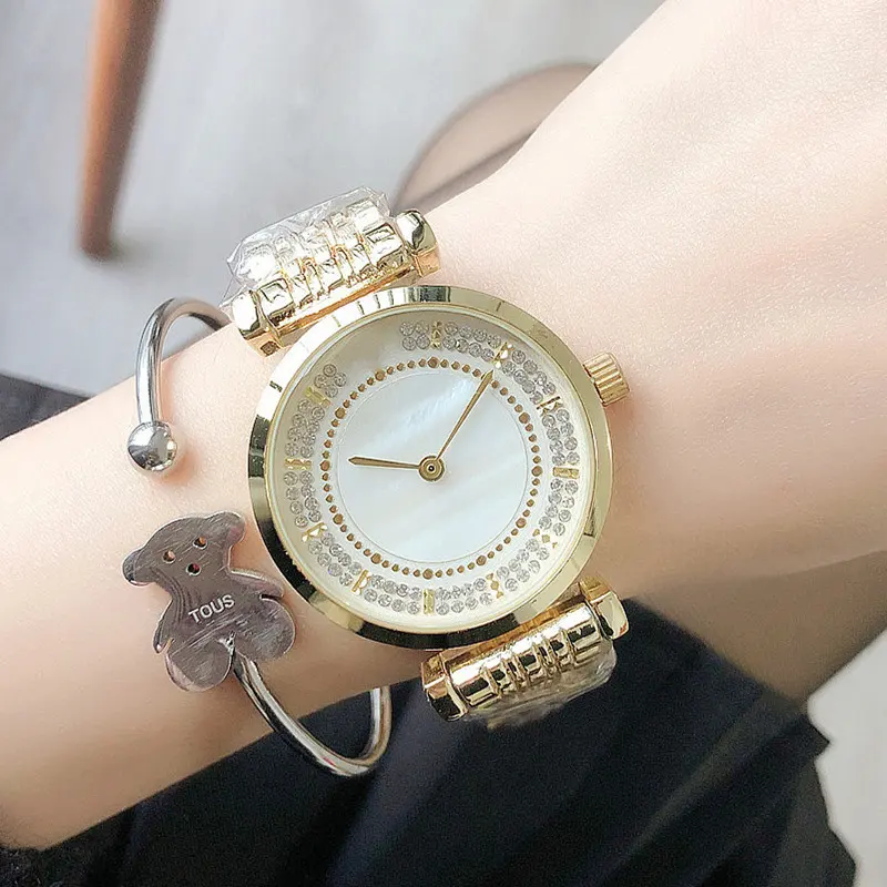 Yiwu factory manufacturer watch for men ladies hand jewellery watches womens Stainless steel pearl dial watch with good price