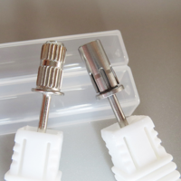 Nouvelles mini-embouts de ponceuse à ongles électriques en acier inoxydable, mandrin de ponçage, petit et grand mandrin de ponçage, mini-bande de ponçage pour ongles