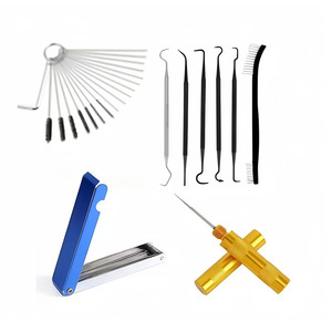 Auto Repair Cleaning Tool <b>Set</b> 35Pcs Metal <b>Spray</b> Gun Nozzle Brush Kit For Airbrush Maintenance - Product Image 1