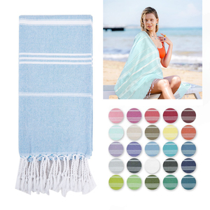 Toalla de Playa de Microfibra Personalizada de Alta Calidad, Ecológica, de Secado Rápido, Suave, Antiarena, con Diseño Turco Estampado y Borlas de Algodón <span class=keywords><strong>Lenna</strong></span> - Product Image 3