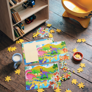 Puzzle kayu mainan blok bangunan edukasi teka-teki hewan kartun kayu untuk pendidikan anak muda terbuat dari kayu alami - Product Image 2