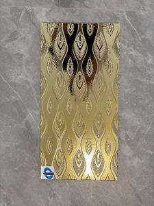 Thiết kế hiện đại mạ bạc 300x600mm Ốp tường 30x60cm silber Màu điểm nhấn firebrick đá giả kết cấu Matte phòng - Product Image 4