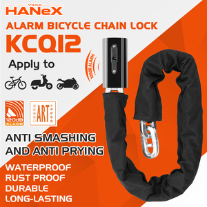<span class=keywords><strong>Antivol</strong></span> pour vélo électrique avec alarme, chaîne de sécurité robuste en acier pour vélo et trottinette électrique - Product Image 2