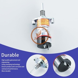 Construction Machinery Part 24V <b>Fuel</b> <b>Shutoff</b> Solenoid <b>Valve</b> 125-5774 1255774 for Loader R1300G Engine 3204 3304 - Product Image 2