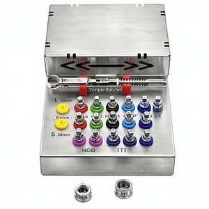 Destornillador de Trinquete Manual de Alta Precisión para Implantes Dentales, Empuñadura Ergonómica, Acero Inoxidable, para Coronas Protésicas - Product Image 1