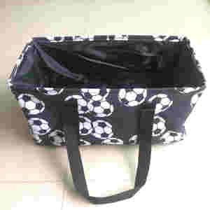 Gros Blancs Monogramme Grande Capacité Sport Toile Baseball Softball <span class=keywords><strong>Basket</strong></span> Foot Plage Sacs <span class=keywords><strong>Fourre</strong></span>-Tout - Product Image 6