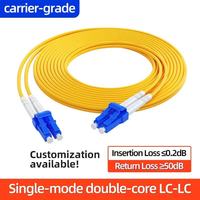 Kabel Patch Fiber Optik Multi-mode SM Dupleks Dalam Ruangan dengan Jaket PVC LSZH untuk Sistem Telekomunikasi Kantor, Jaringan Wi-Fi yang Andal